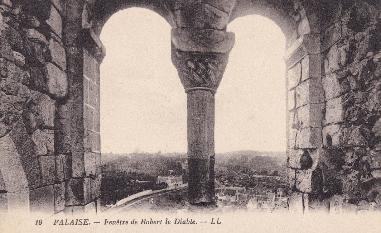 Falaise Fenetre De Robert Le Diable Antique French Postcard