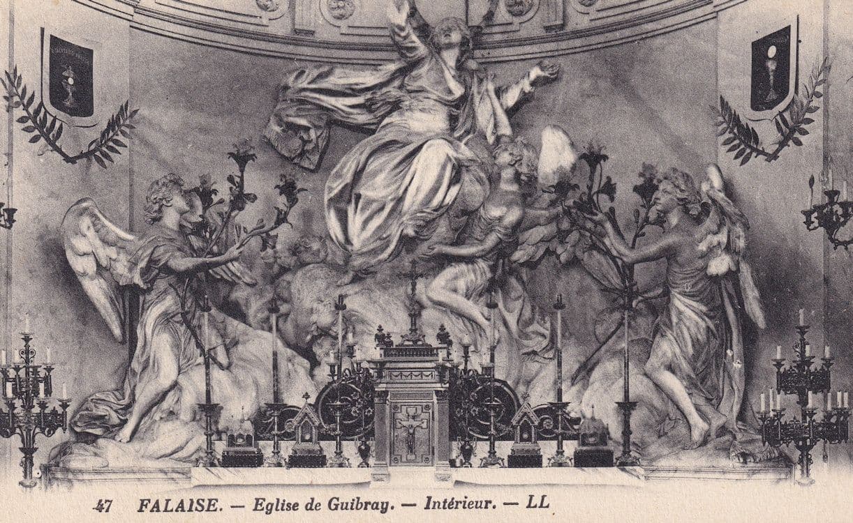 Falaise L'Eglise Notre Dame de Guibray Interior Postcard
