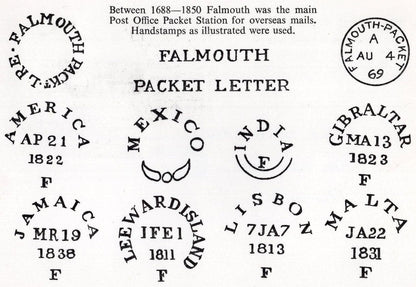 Falmouth Packet Letter Postmark Frank Collection 1973 FDC