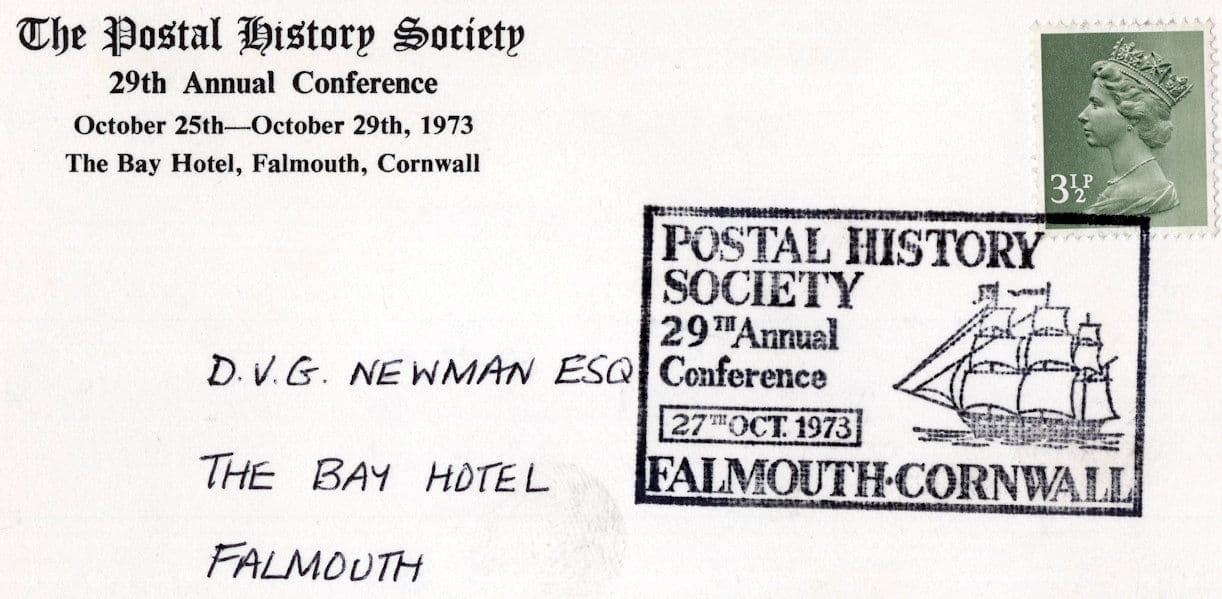 Falmouth Packet Letter Postmark Frank Collection 1973 FDC