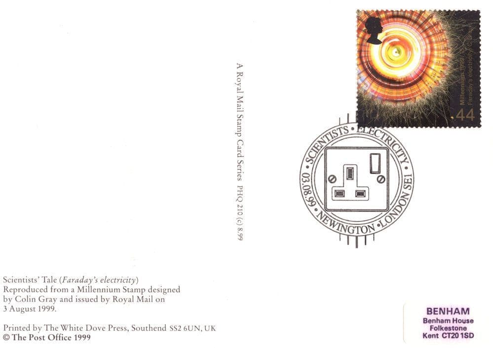 Faradays Electricity Newington London PHQ First Day Cover Postcard