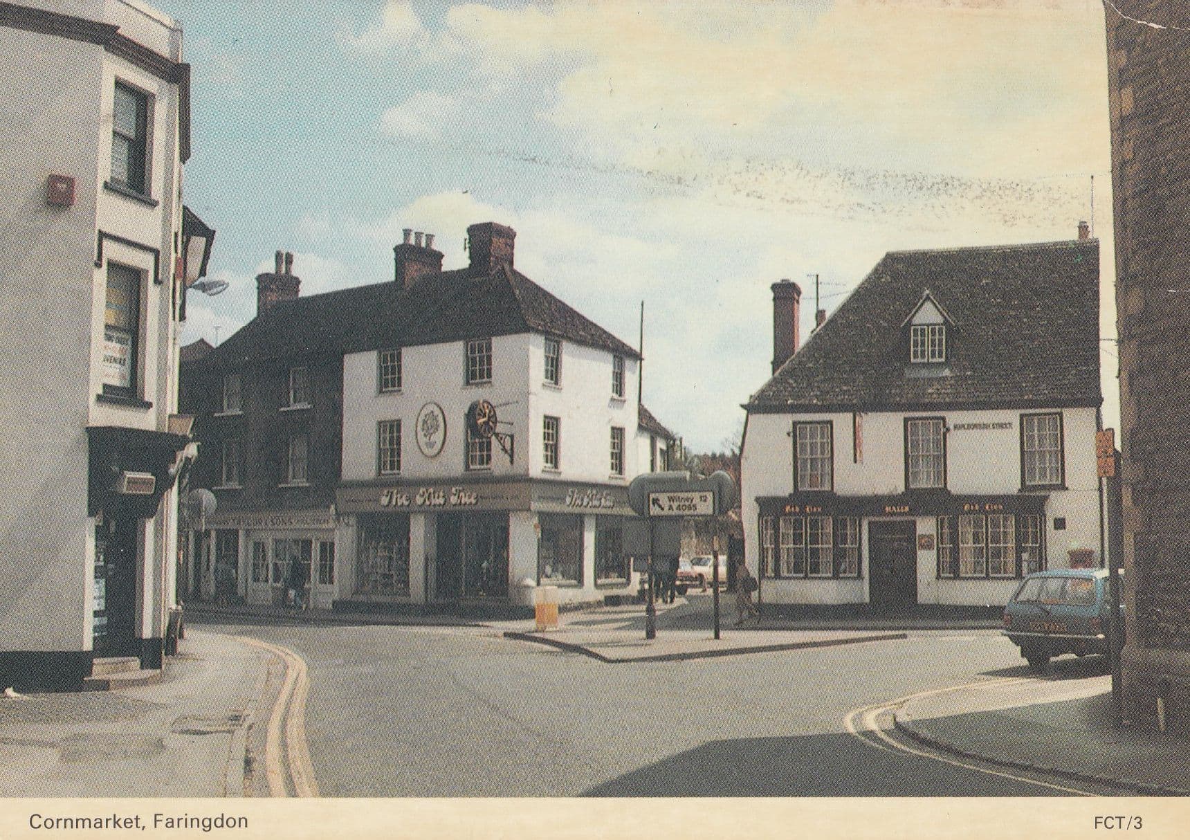 Faringdon Oxford The Nut Tree Pub Cornmarket 1980s Postcard