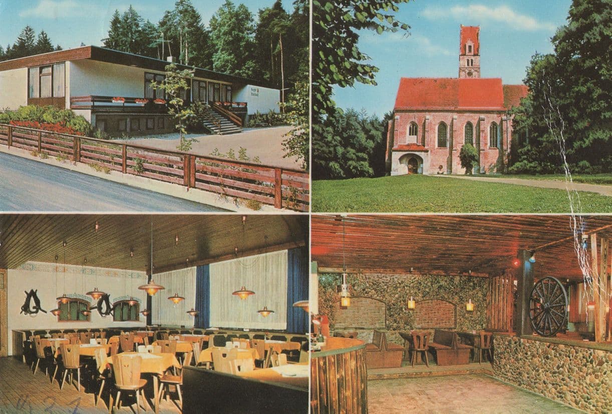 Farm Restaurant Burghof Demmenheim Germany Postcard Please Read