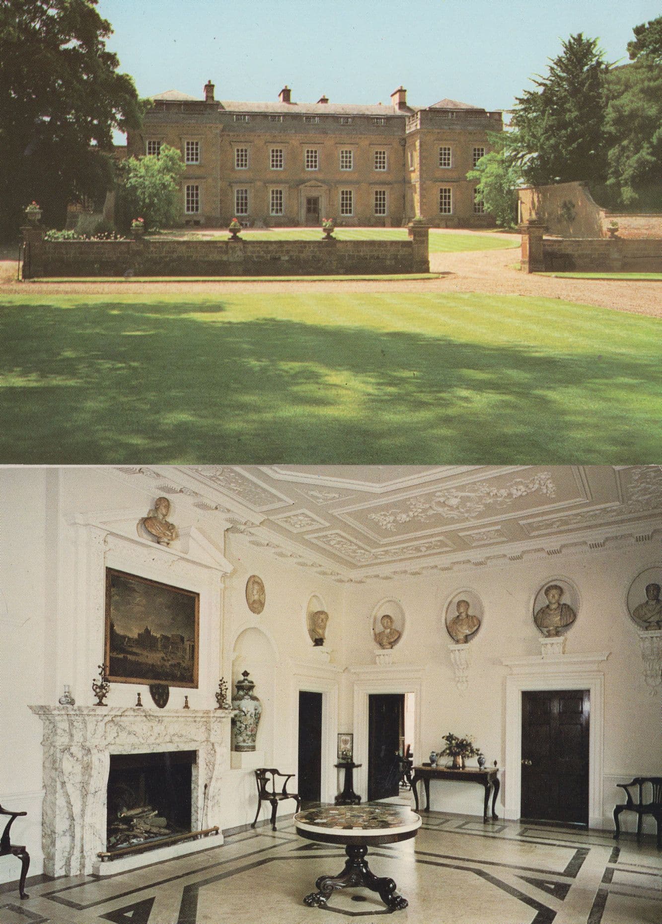 Farnborough Hall North Front Warwickshire 2x Postcard