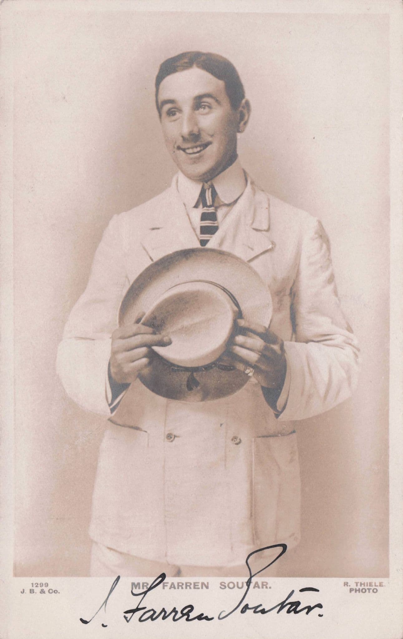 Farren Soutar Burlesque Musical Baritone Actor Hand Signed Postcard