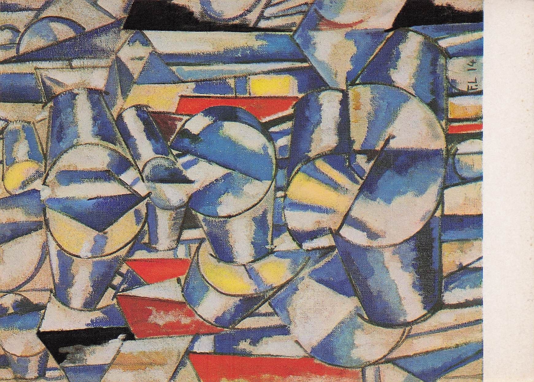 Fernand Leger Formkontraste 1914 Contrast Painting Postcard