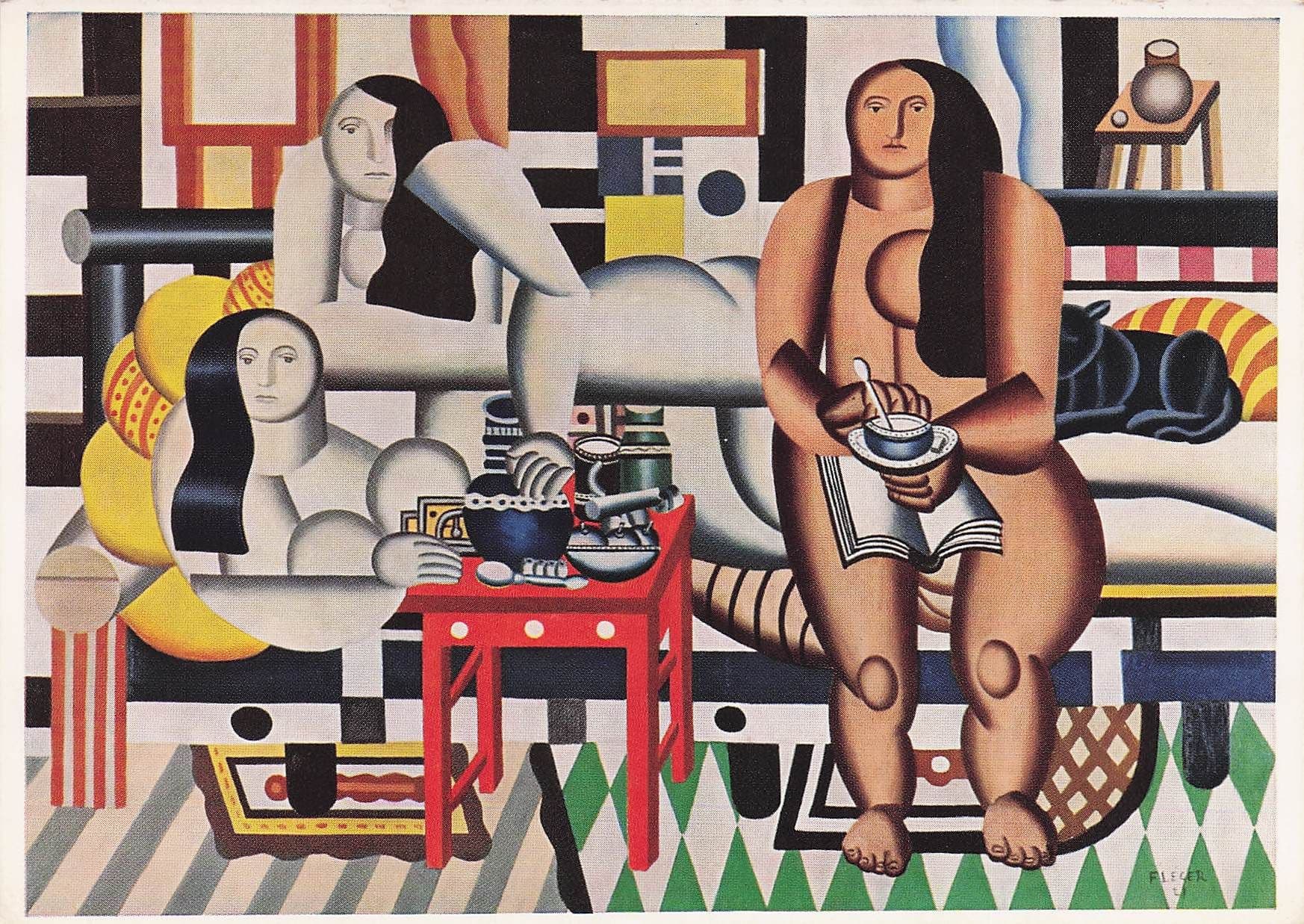 Fernand Leger Mother & Child French Painting New York Museum Postcard