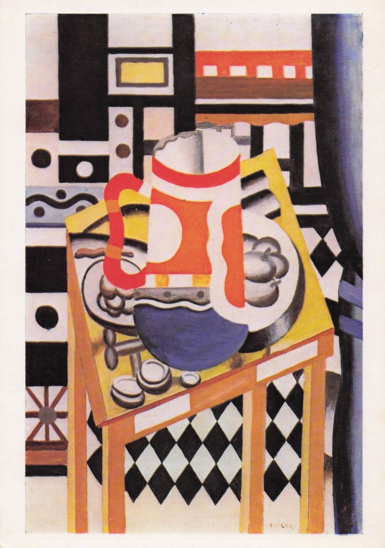 Fernand Leger Still Life With A Beer Mug London Tate Painting Postcard