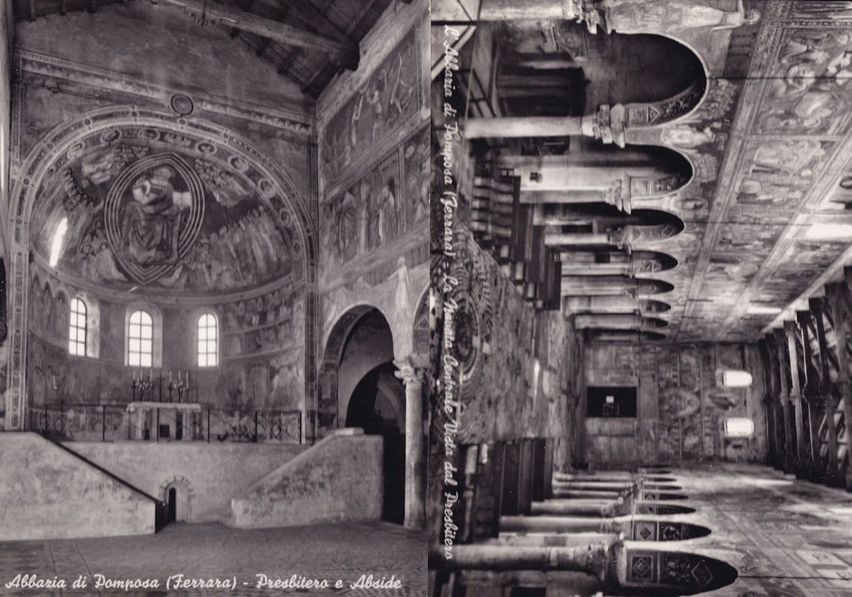 Ferrara Abbaria Di Pomposa Presbitero E Abside Italian 2x Postcard