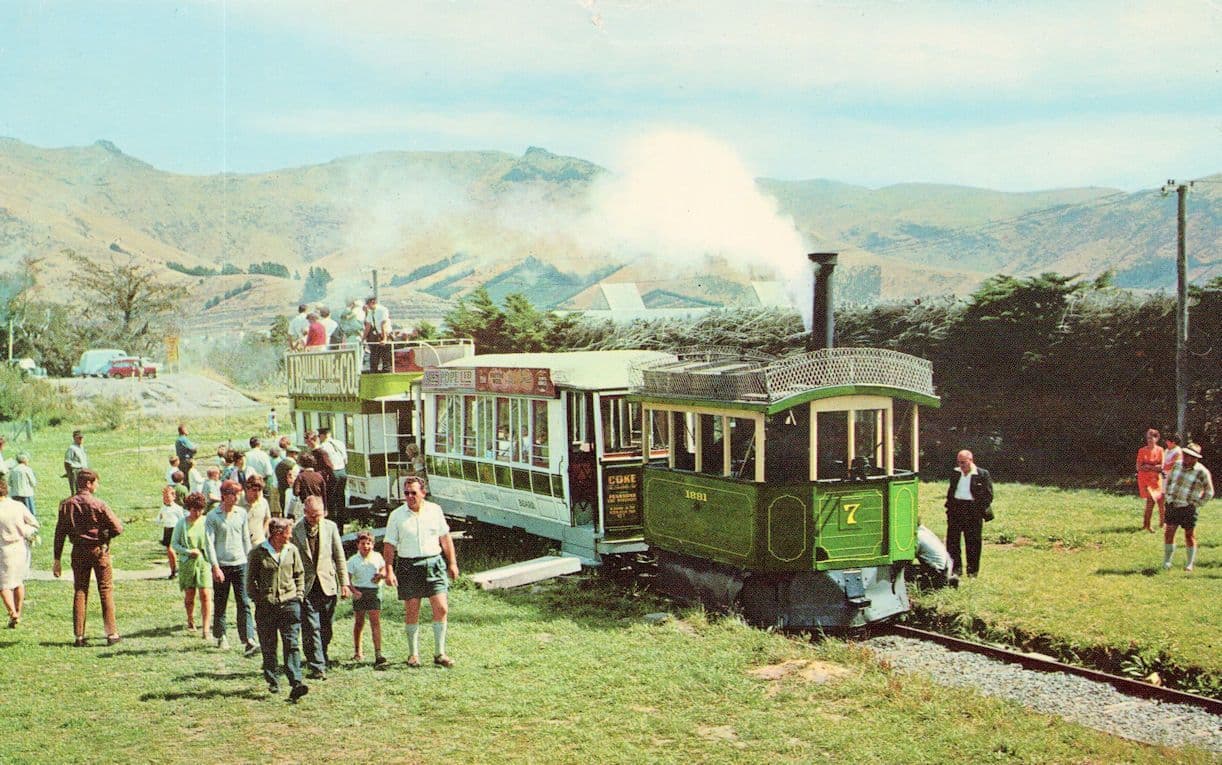 Ferrymead Historic Park Christchurch New Zealand Tram Tours Postcard