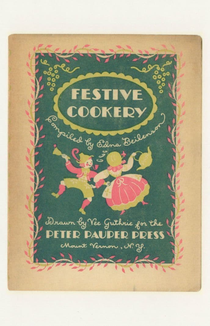 Festive Cookery Edna Bellenson 1951 Book Postcard