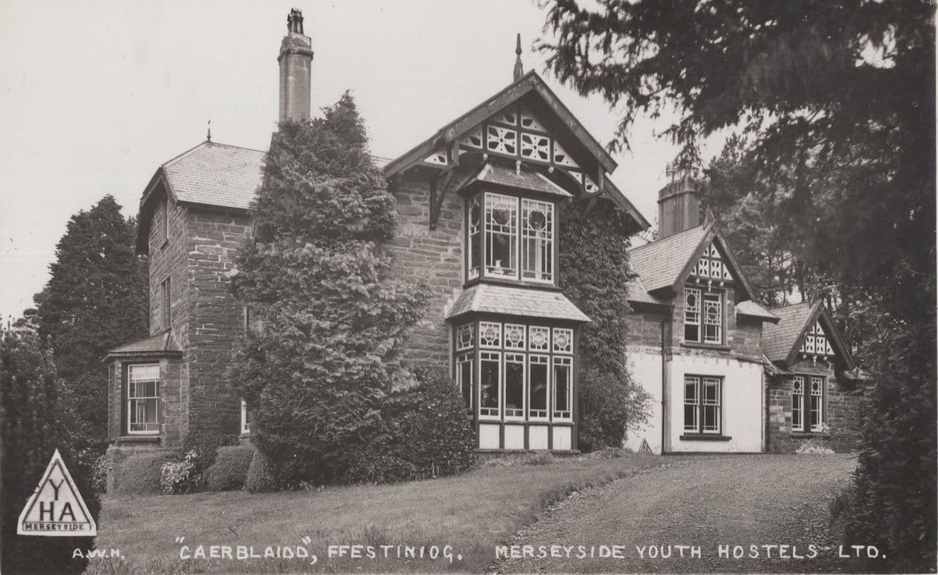Ffestiniog Merionethshire Wales Merseyside Youth Hostel Old Postcard