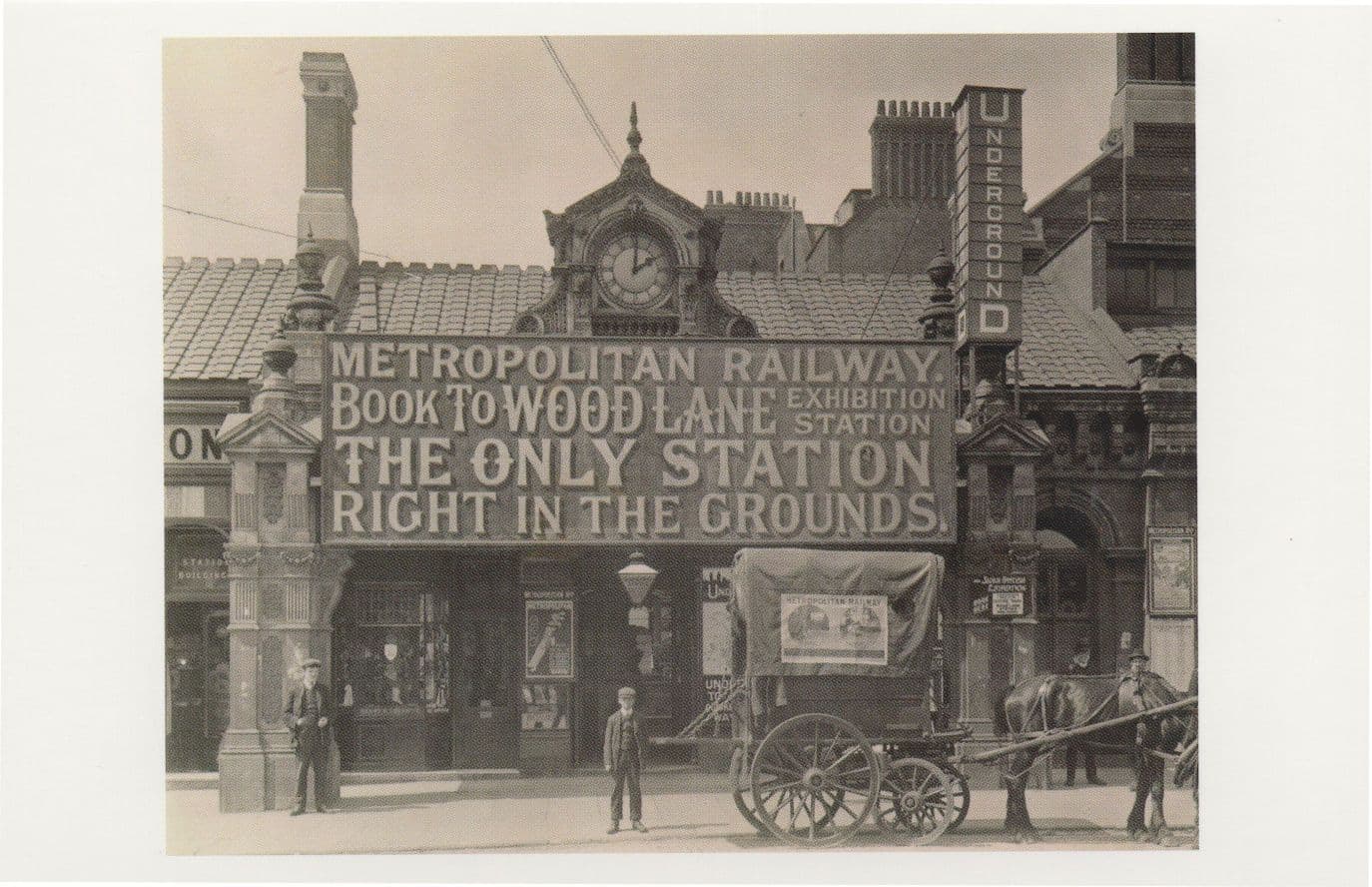 Finchley Road Tube Train Old London Underground Station Postcard