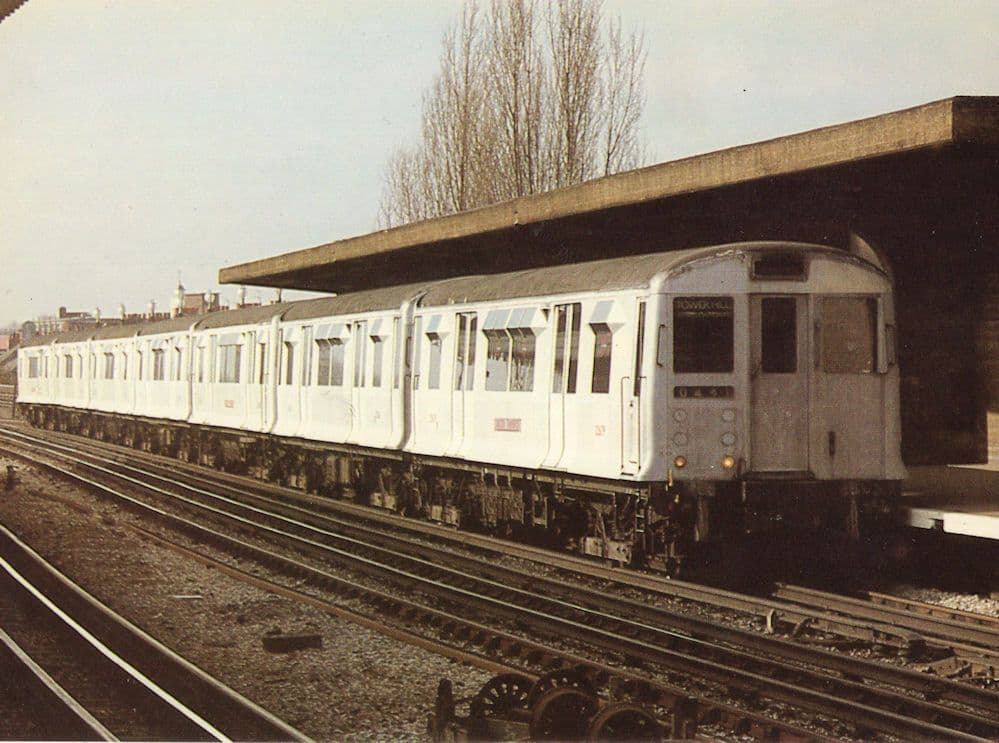 First Aluminium Bodied Underground Tube Cars R49 Stock in 1983 London Postcard