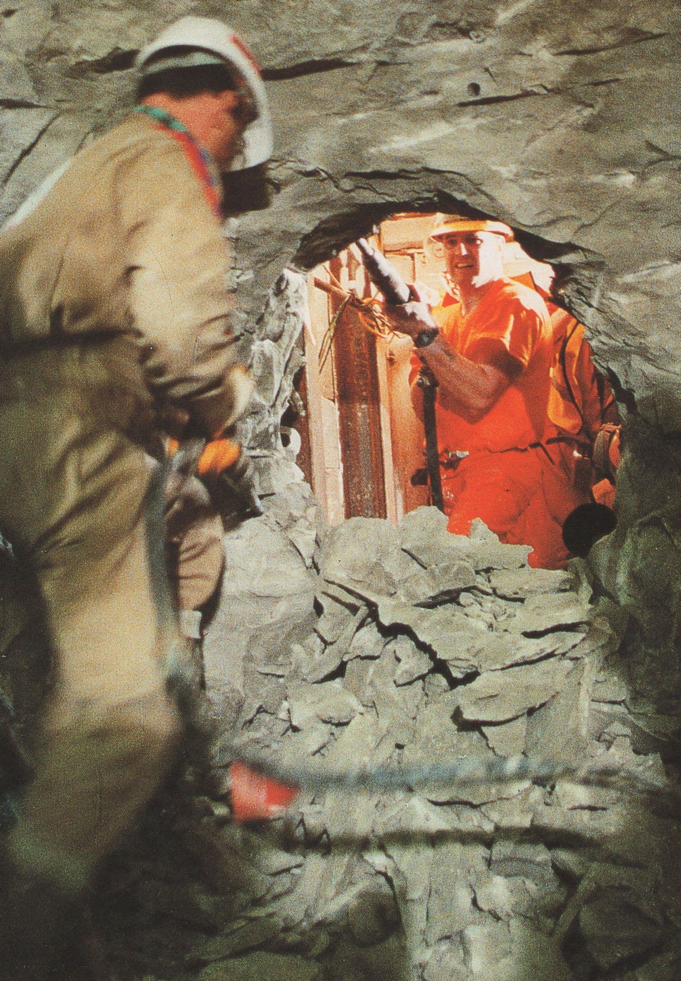 First Breakthrough Euro French Kent Dover Tunnel History Postcard