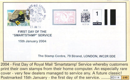 First Day Of The Smartstamp Royal Mail History HIGH VALUE RARE FDC Sealed