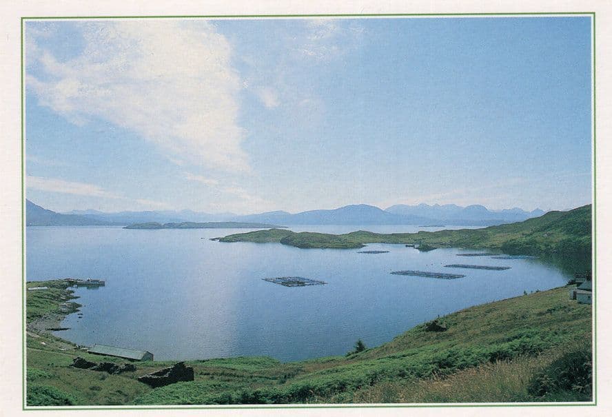 Fish Farm Tanera More Summer Isles Scotland Postcard