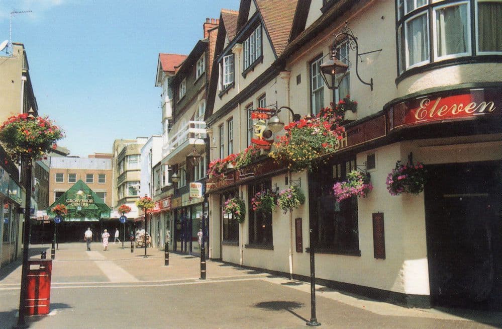 Fish Street Northampton Pub Postcard