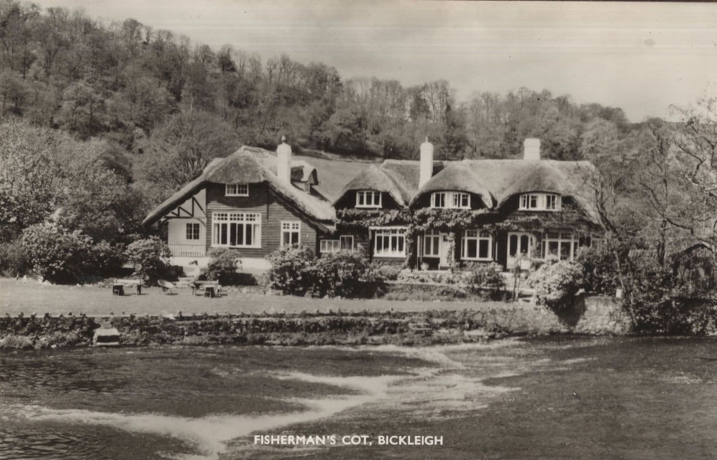 Fishermans Cottage Bickleigh Devon Old Real Photo Postcard