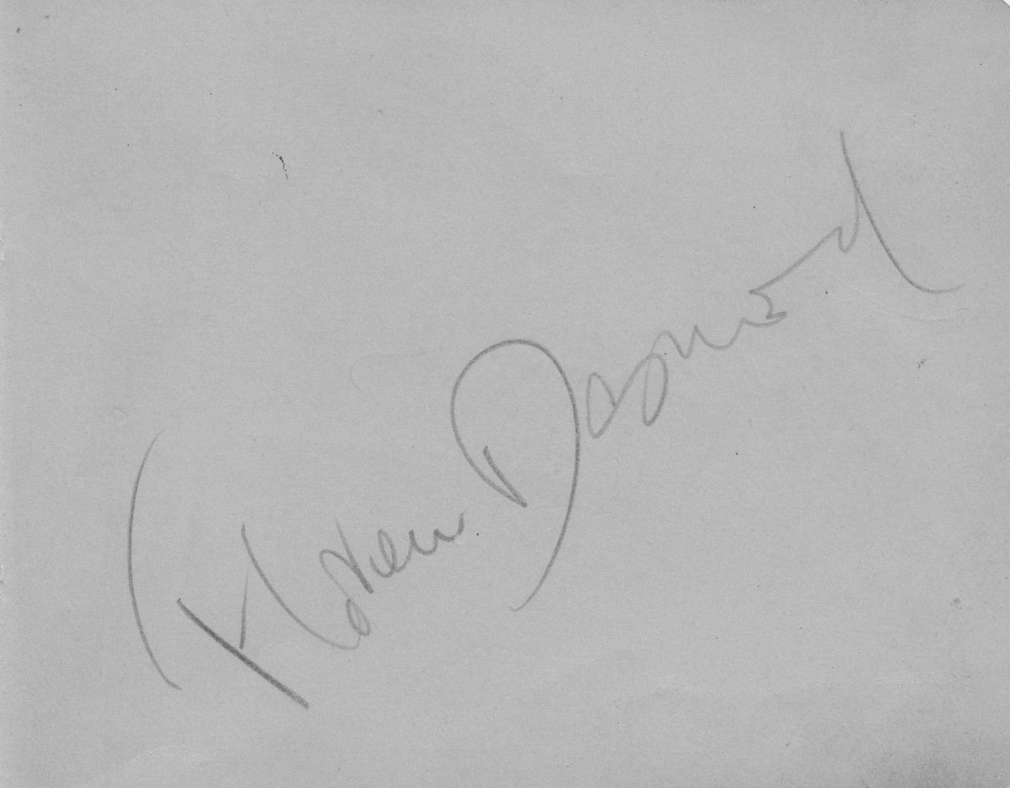 Florence Desmond Actress Double Old Hand Signed Autograph Page