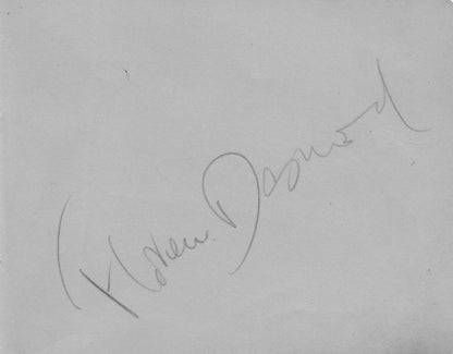 Florence Desmond Actress Double Old Hand Signed Autograph Page
