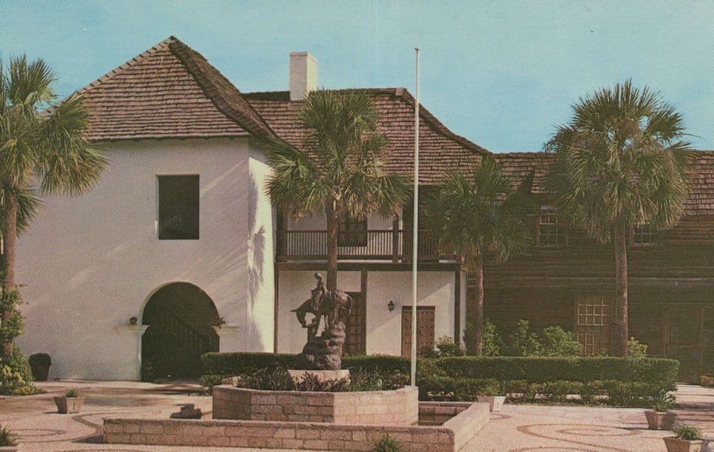 Florida St Augustine Old Spanish Treasury USA Postcard