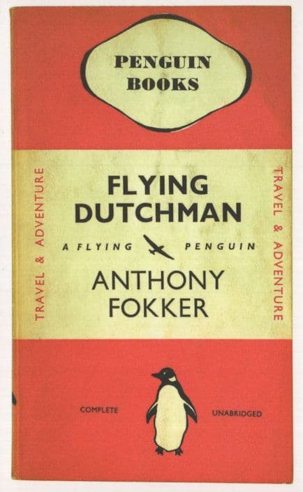 Flying Dutchman Anthony Fokker 1938 Book Postcard