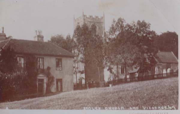 Foley Church Vicarage Antique Real Photo Postcard