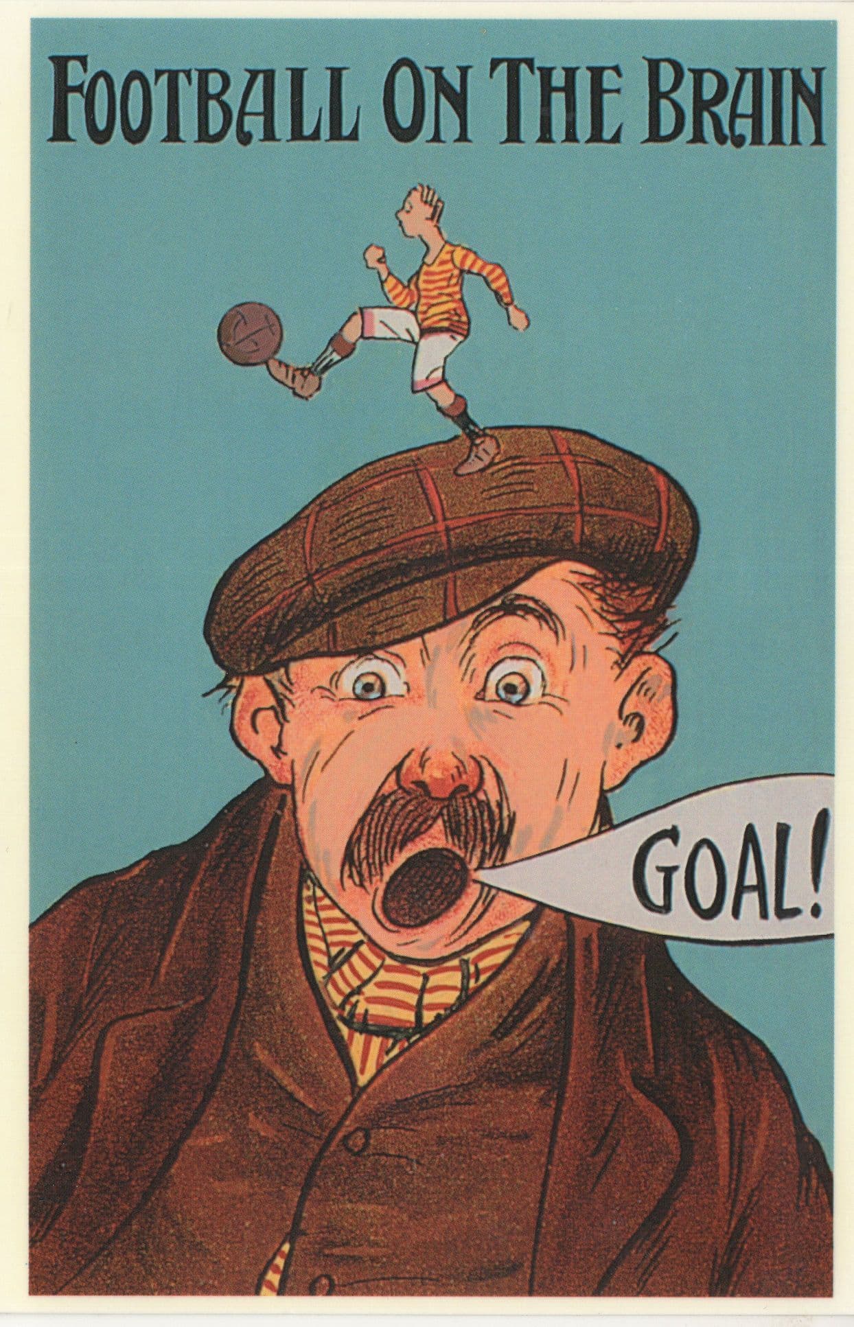 Football On The Brain Freemasons Meeting Poster Postcard