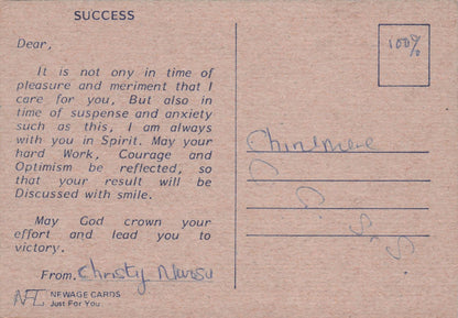 Forbes FK Fokker Military Plane With Victory Message Reverse Postcard