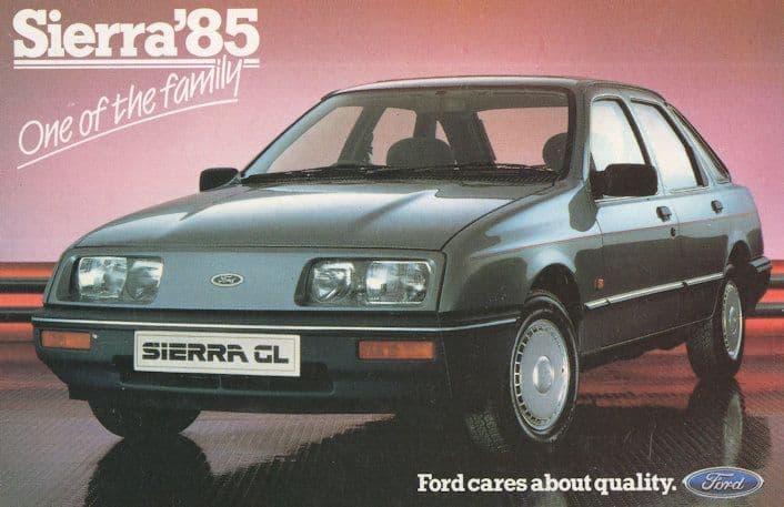 Ford Sierra 85 Launch Car Advertising Postcard