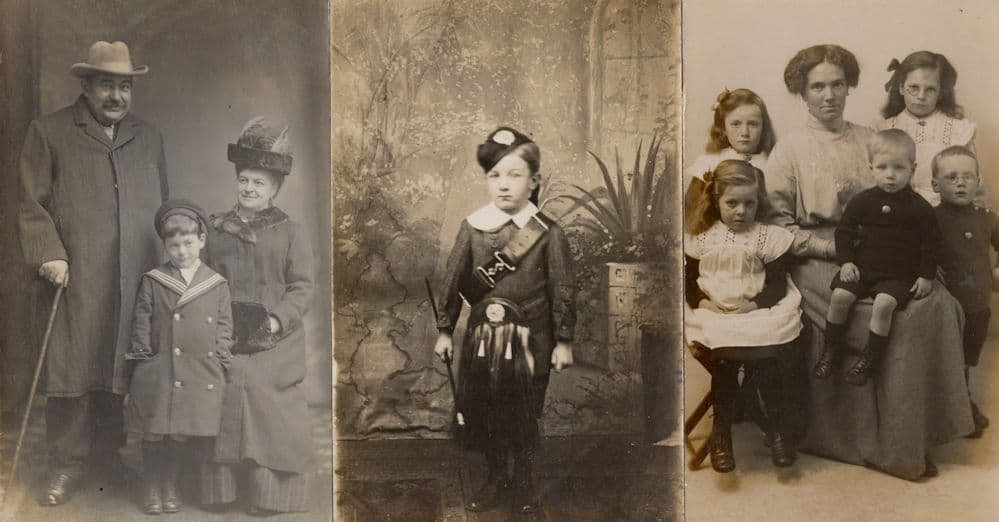Foreign Child In Military Uniform & Baton Antique 3x Children Postcard