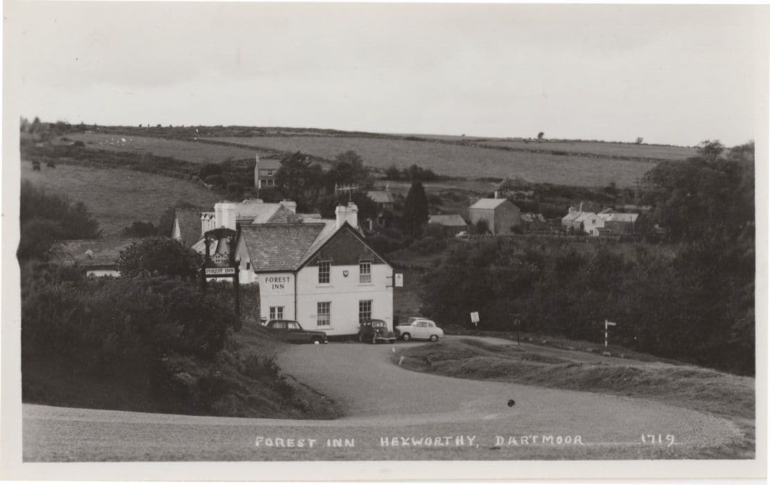 Forest Inn Hexworthy Dartmoor Nr Ashburton Devon RPC Postcard