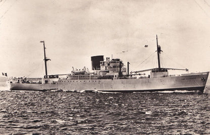 Fort Richepanse Richelieu French Line Ship RPC Postcard