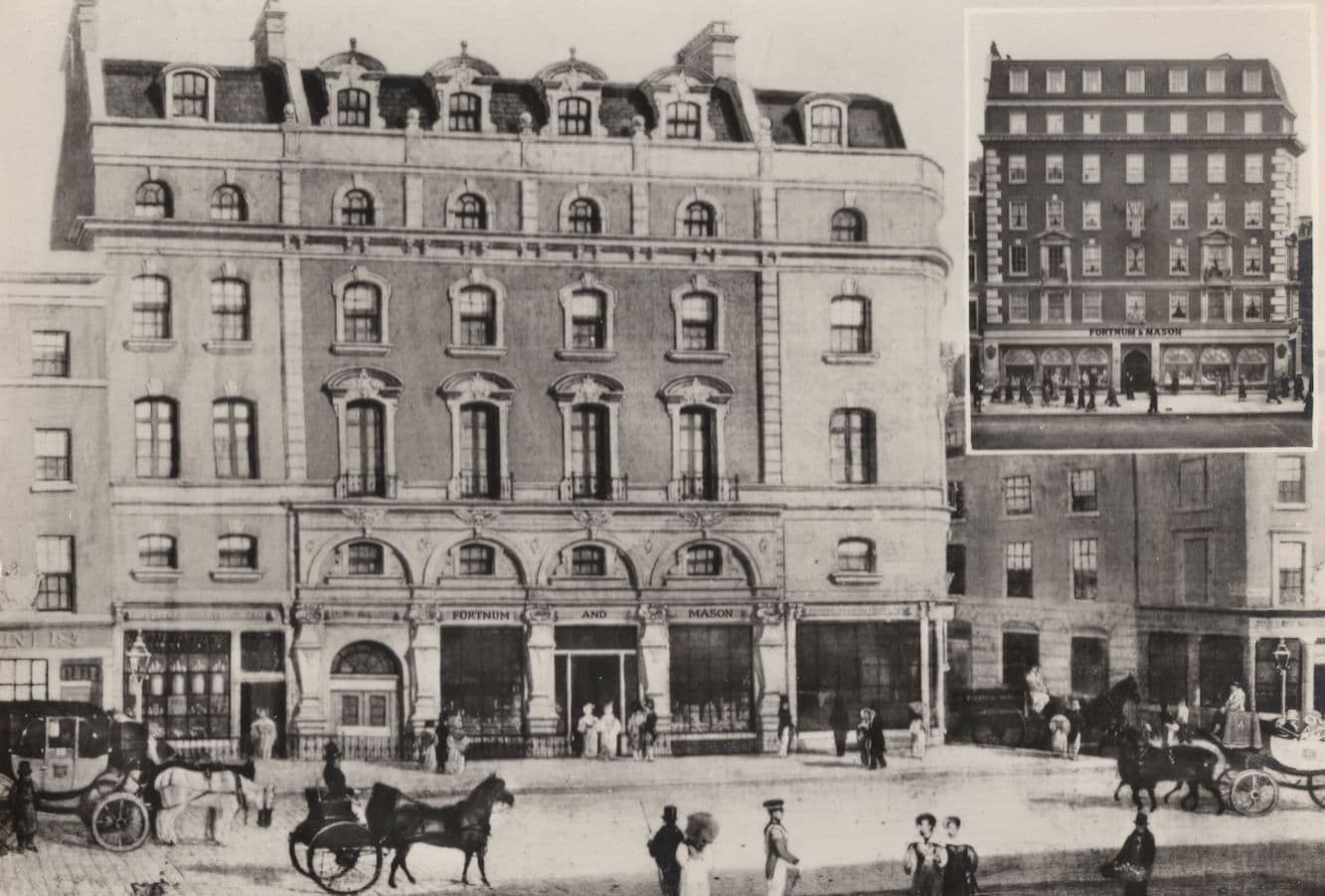 Fortnum & Mason in Queen Victoria's London 250th Birthday Postcard