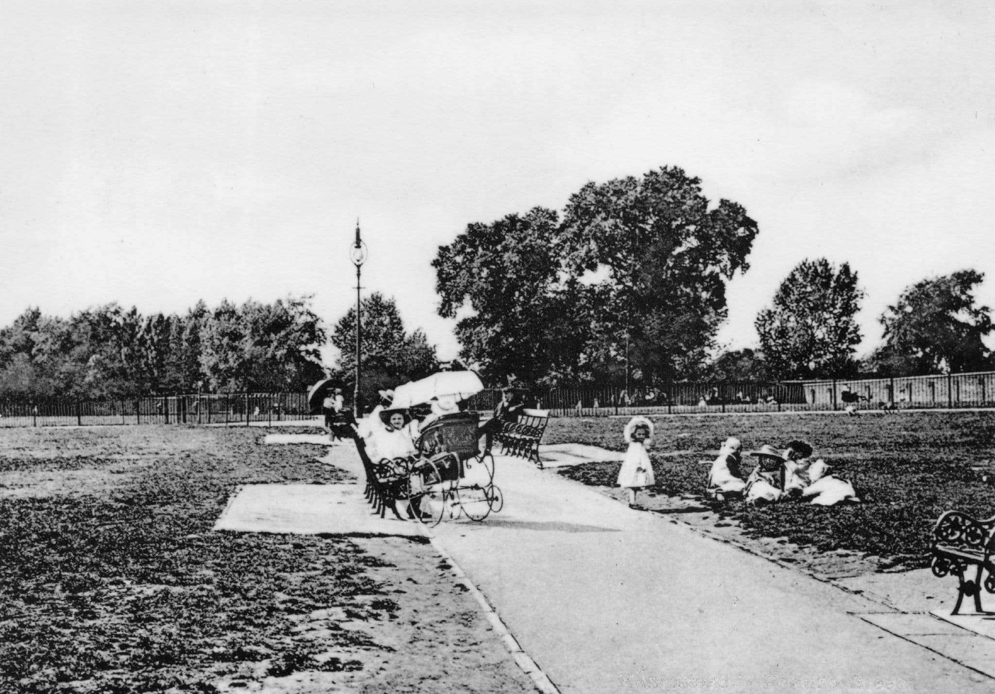 Fortune Green Kilburn Camden London in 1905 Photo Postcard