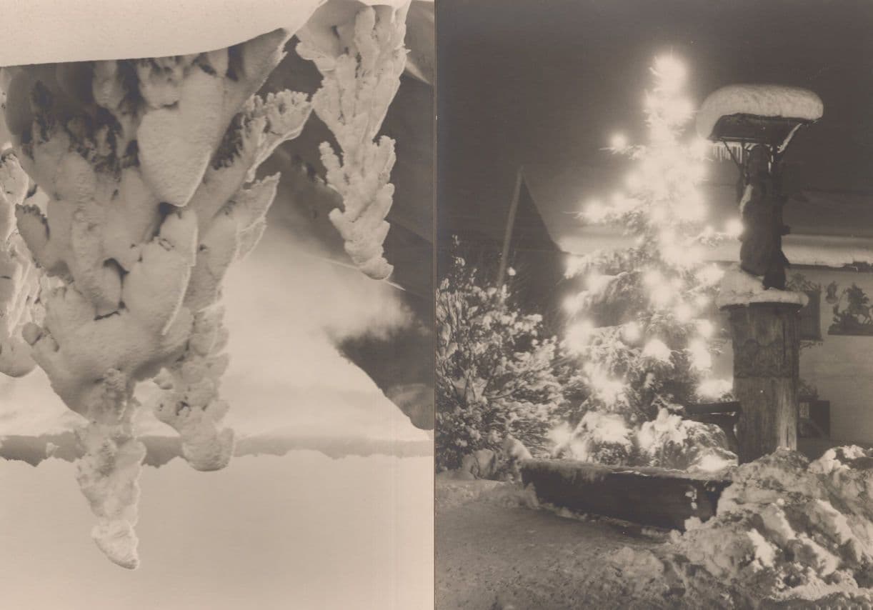 Fotokunst Grob Munchen Christmas Illuminations German 2x Postcard