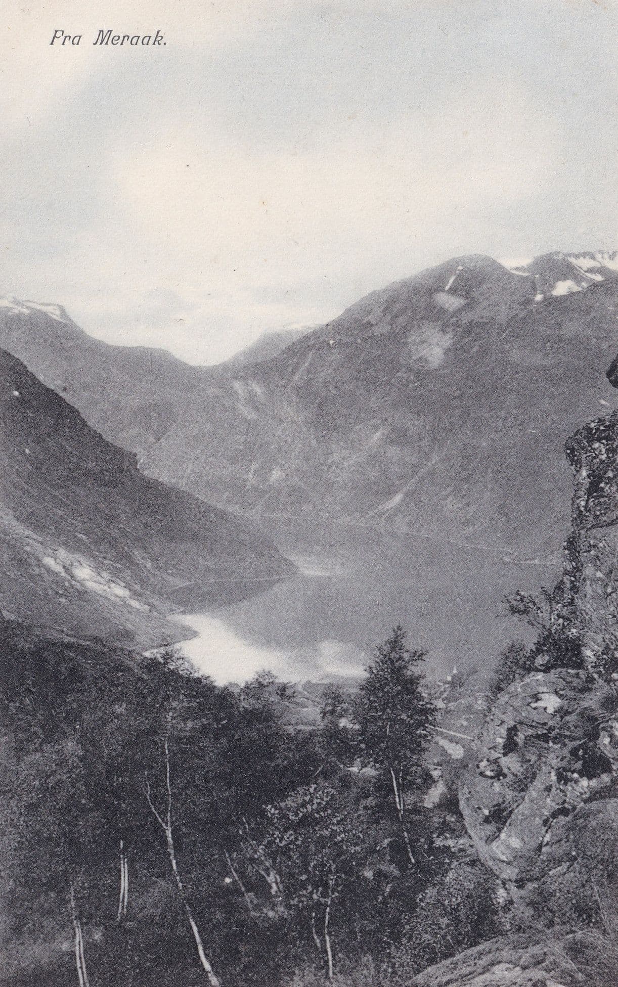 Fra Meraak Norway Old Postcard