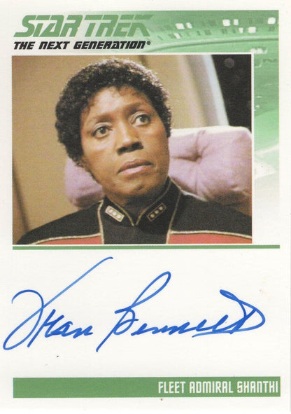 Fran Bennett Fleet Admiral Shanthi Star Trek Signed Autograph Card