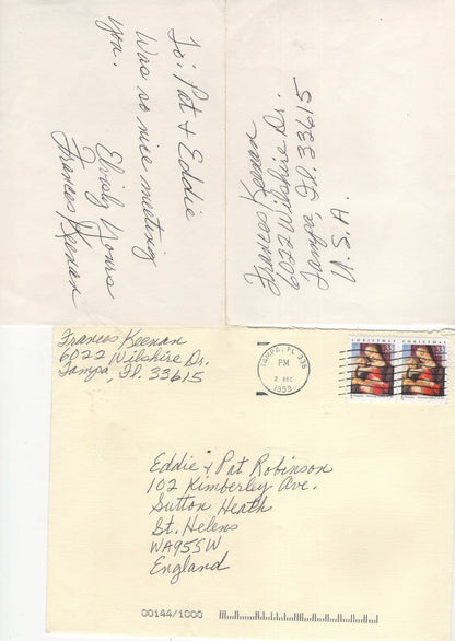 Frances Keeanan Elvis Presley You're Unforgettable Book 4x Autograph Signed