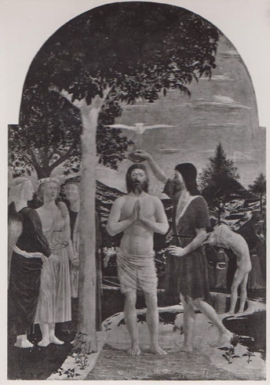 Francesca The Baptism Of The Child National Gallery Painting Postcard