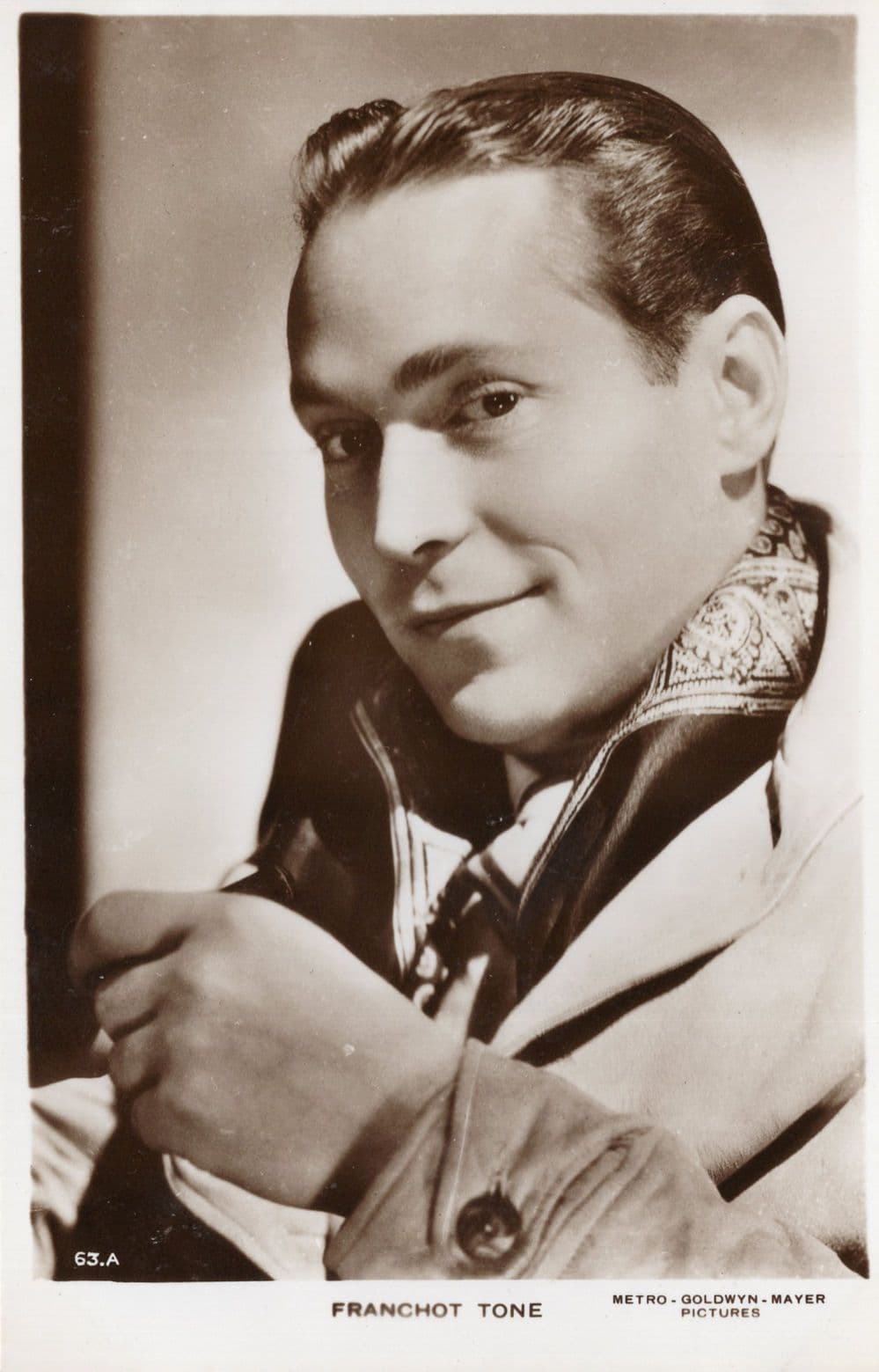 Franchot Tone MGM Film Actor Hollywood Real Photo Postcard