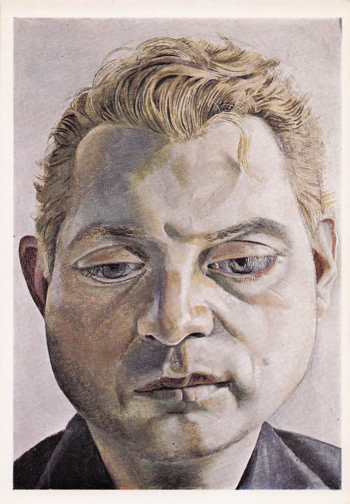 Francis Bacon Lucien Freud Portrait Painting Postcard