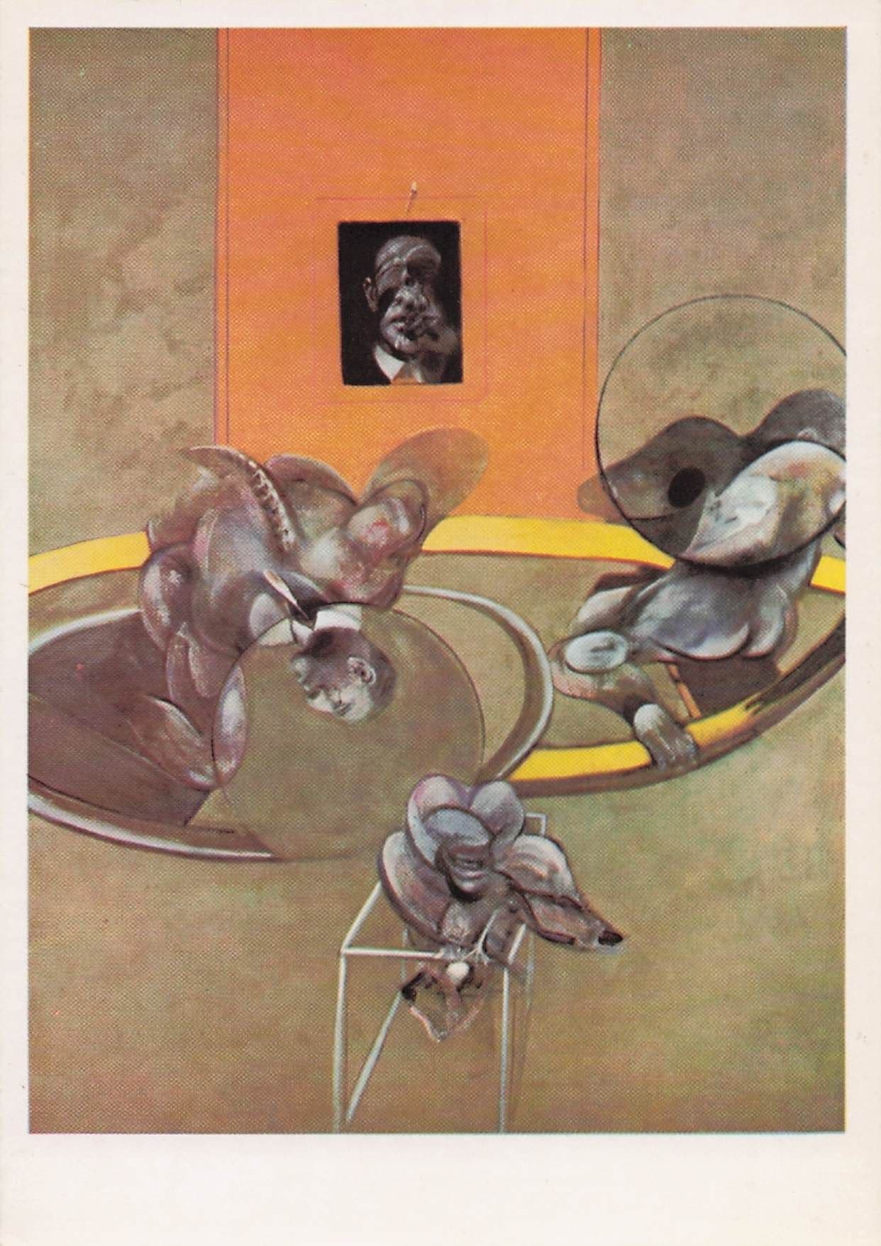 Francis Bacon Three Figures And Portrait Tate Gallery Painting Postcard