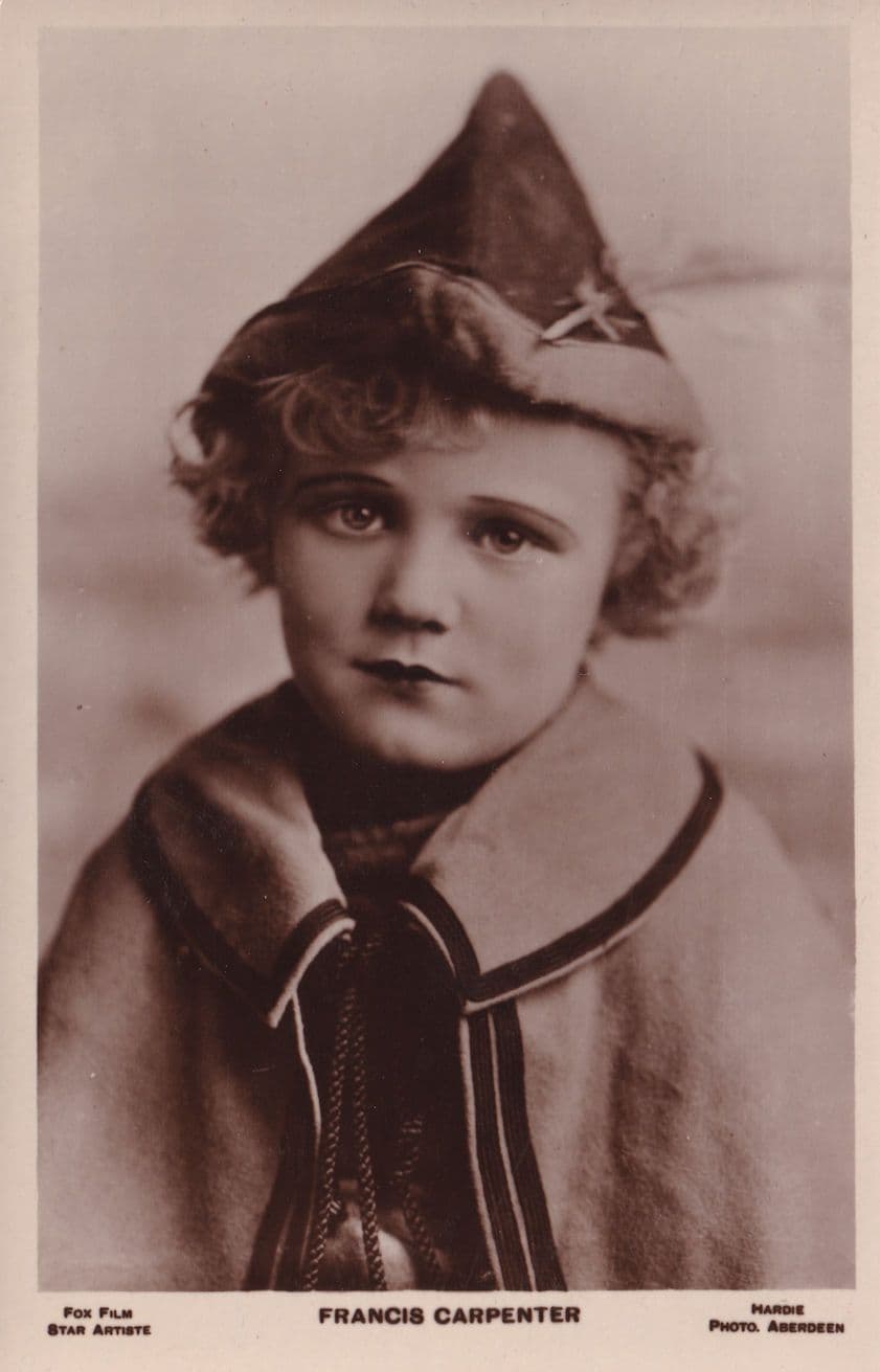 Francis Carpenter Jack & The Beanstalk Film Child Star Postcard