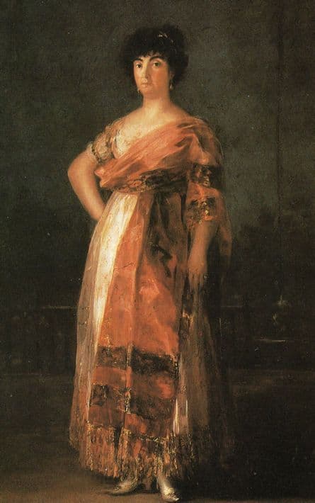 Francisco De Goya La Tirana Madrid Painting Postcard