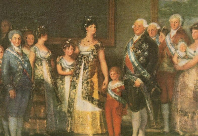 Francisco De Goya The Family Of King Charles IV Painting Postcard