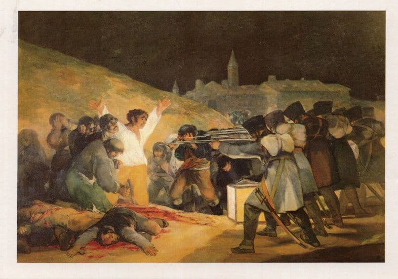 Francisco De Goya The Third Of May Painting Postcard