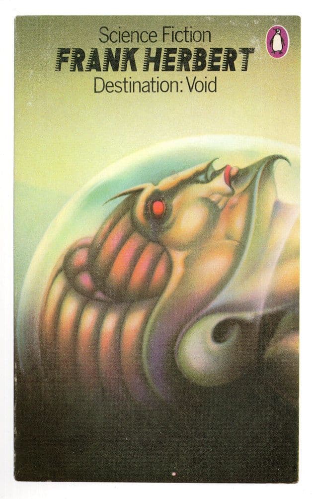 Frank Herbert Destination Void 1977 Sci Fi Book Postcard