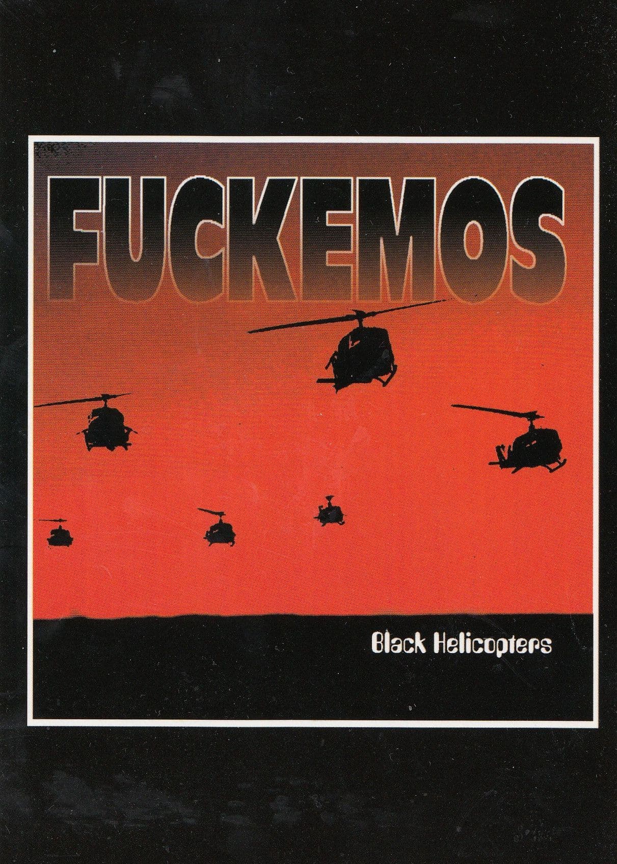Frank Kozik F*ckemos Black Helicopters Rock Music Texas Poster Art Postcard